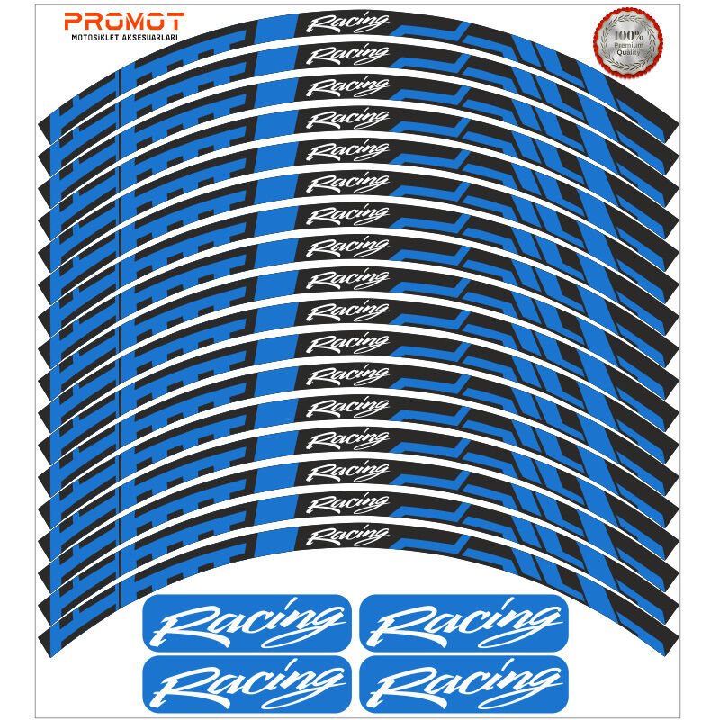 RACİNG TASARIM MOTOSİKLET JANT ŞERİDİ MODEL 4