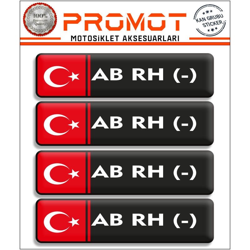 KAN GRUBU 3D STİCKER 4'LÜ SET 006