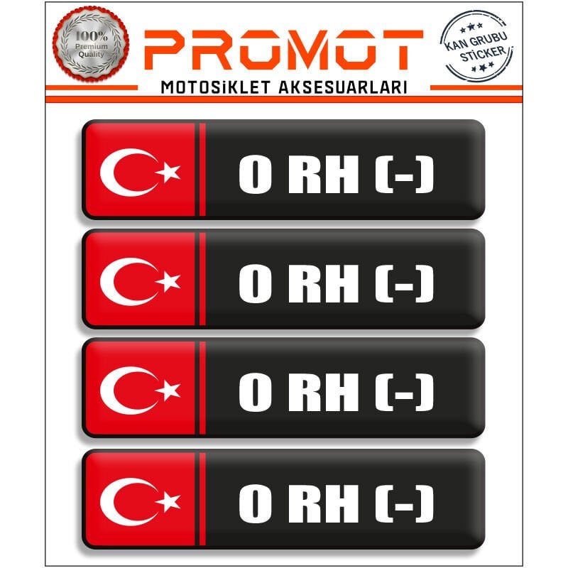 KAN GRUBU 3D STİCKER 4'LÜ SET 007