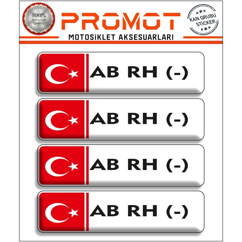 KAN GRUBU 3D STİCKER 4'LÜ SET 014