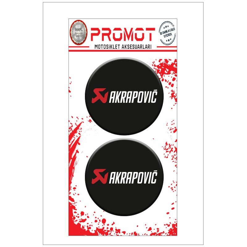 AKRAPOVIC DAMLA LOGO STİCKER