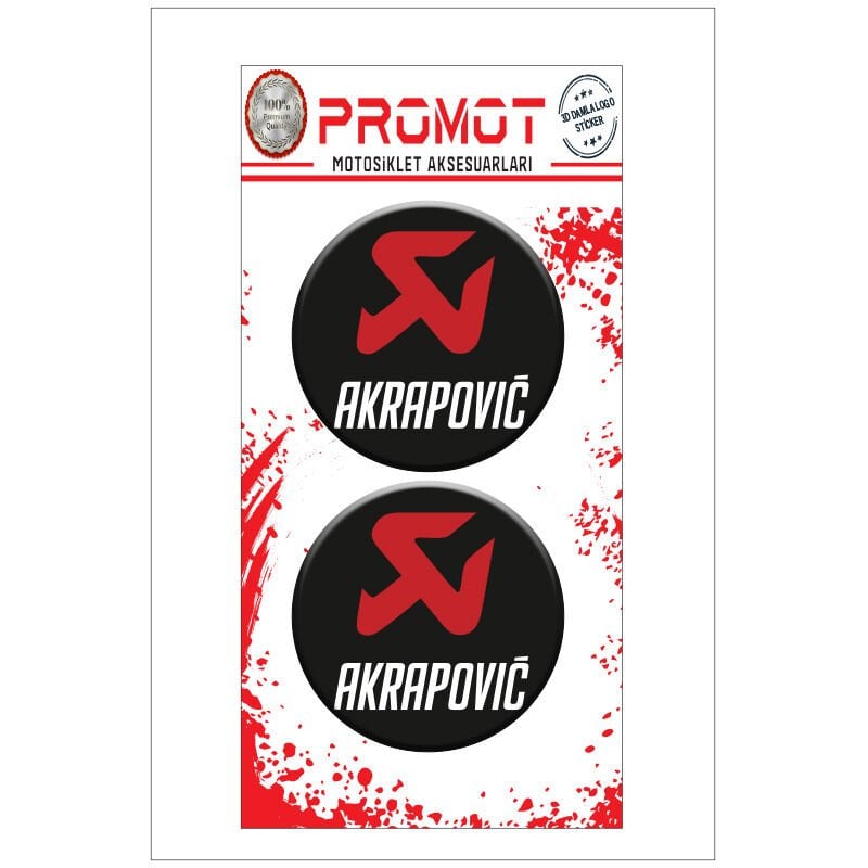 AKRAPOVIC DAMLA LOGO STİCKER