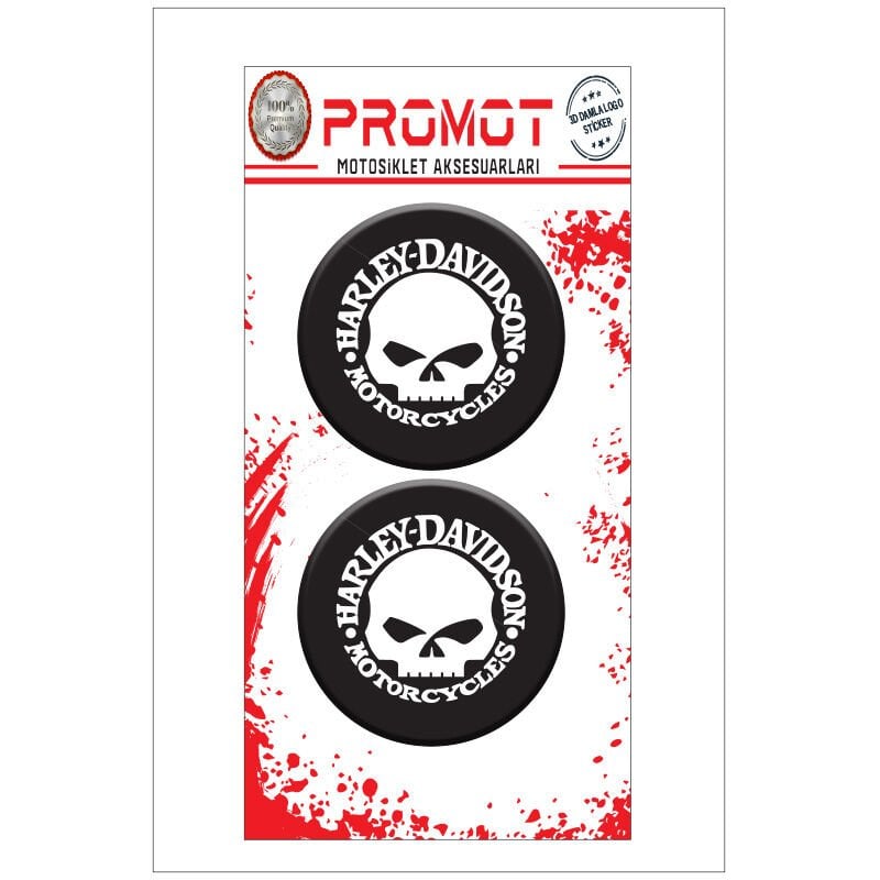 HARLEY DAVIDSON UYUMLU DAMLA LOGO STİCKER