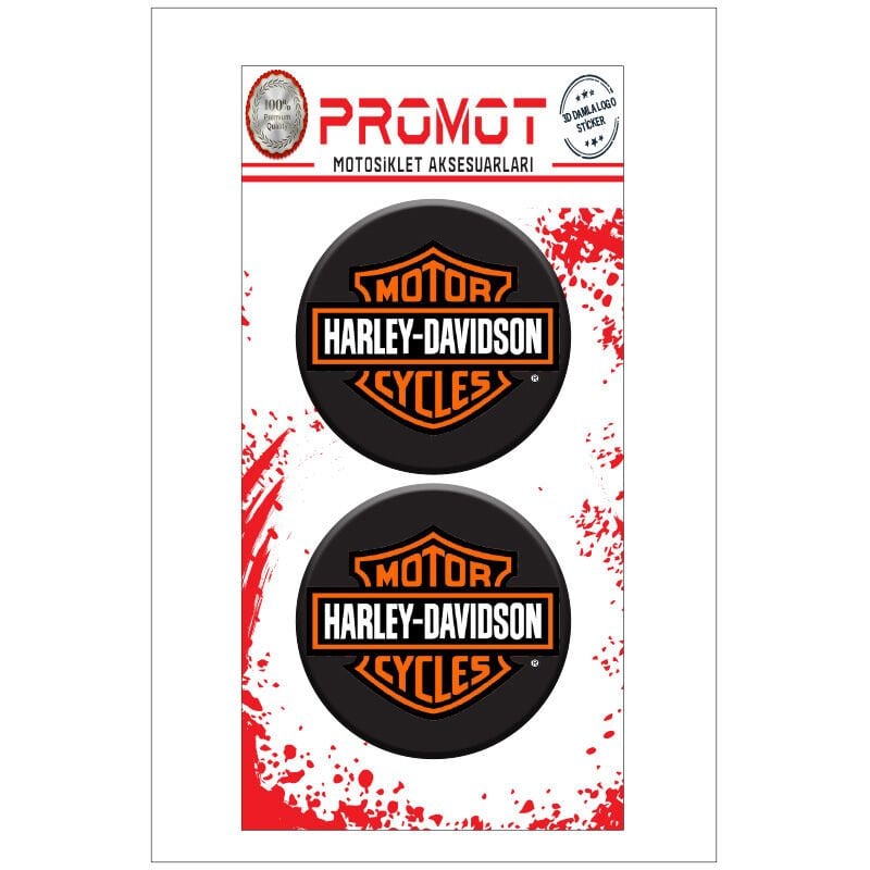 HARLEY DAVIDSON UYUMLU DAMLA LOGO STİCKER