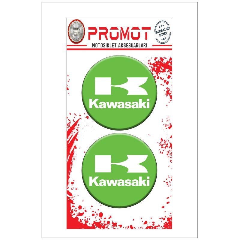 KAWASAKI TASARIM DAMLA LOGO STİCKER