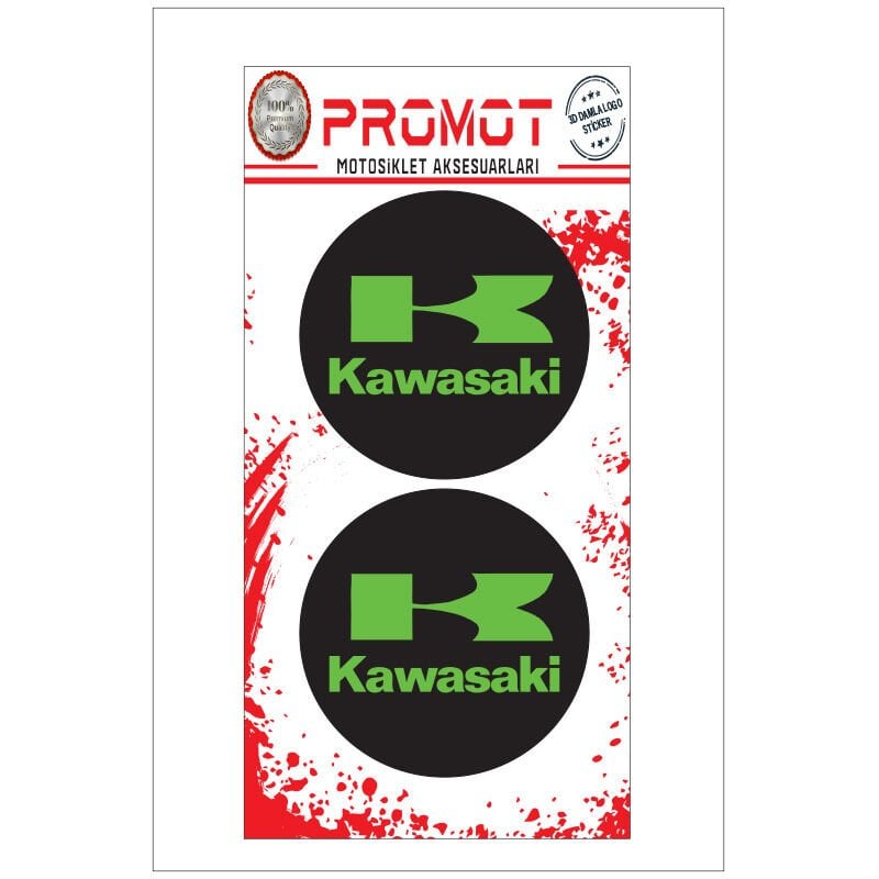 KAWASAKI TASARIM DAMLA LOGO STİCKER