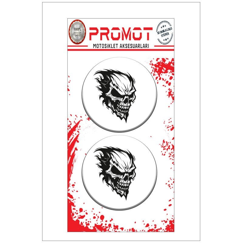 KURU KAFA TASARIM DAMLA LOGO STİCKER