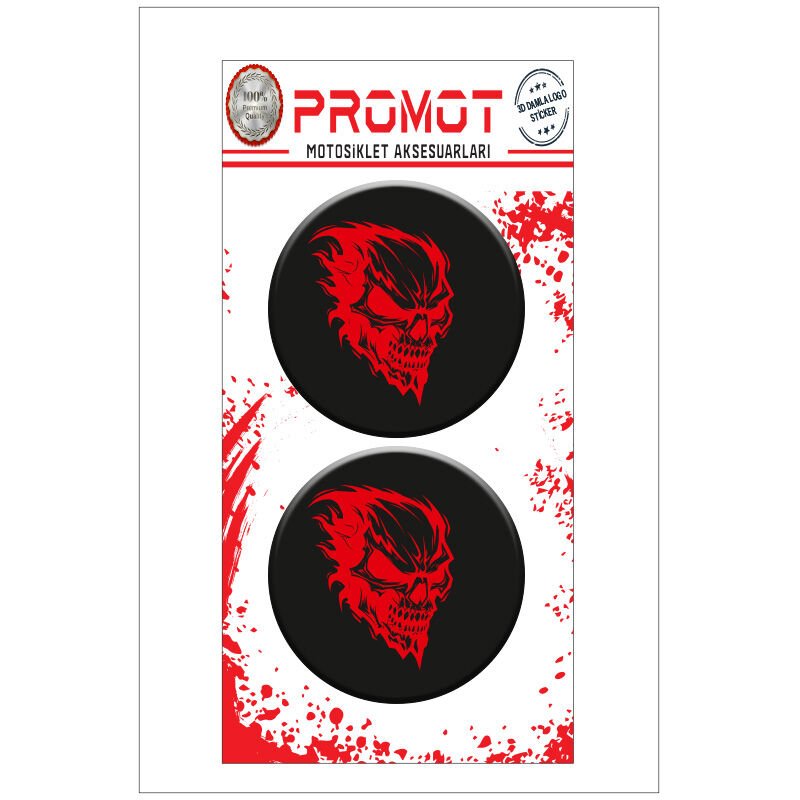 KURU KAFA TASARIM DAMLA LOGO STİCKER