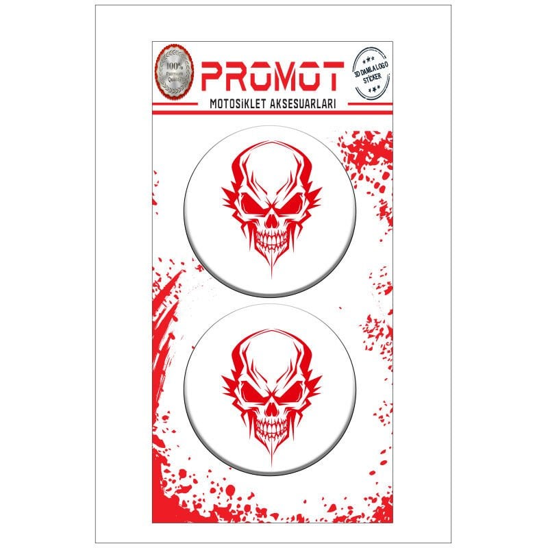 KURU KAFA TASARIM DAMLA LOGO STİCKER