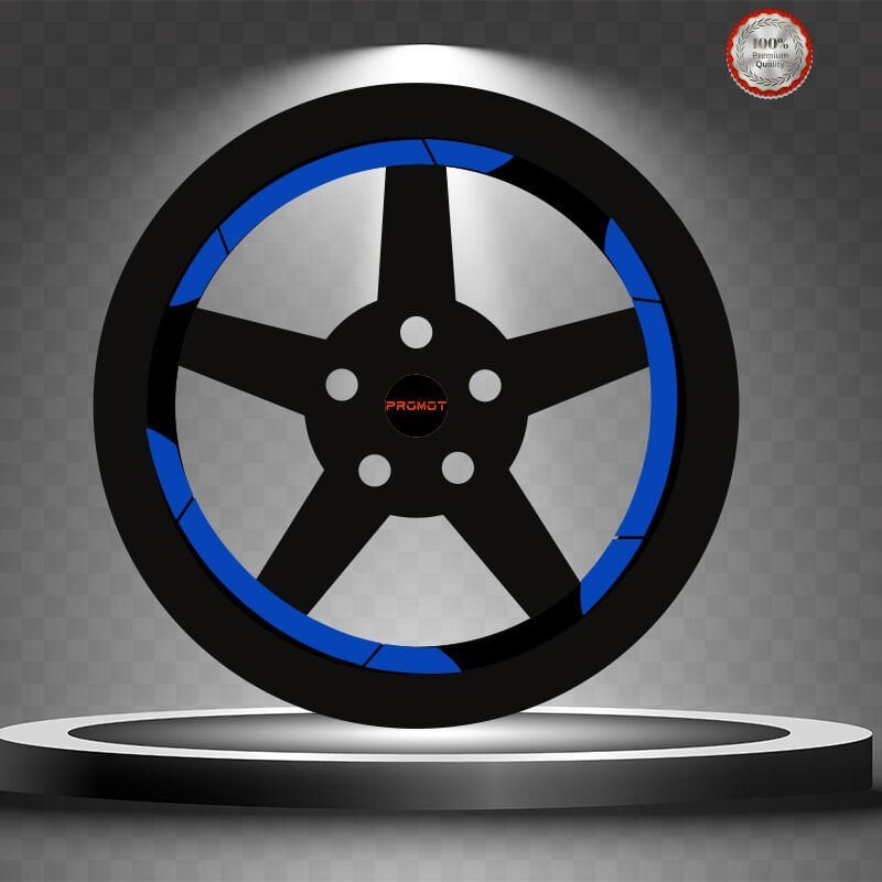 MAVİ REFLEKTÖRLÜ GENİŞ 3 PARÇALI JANT ŞERİDİ