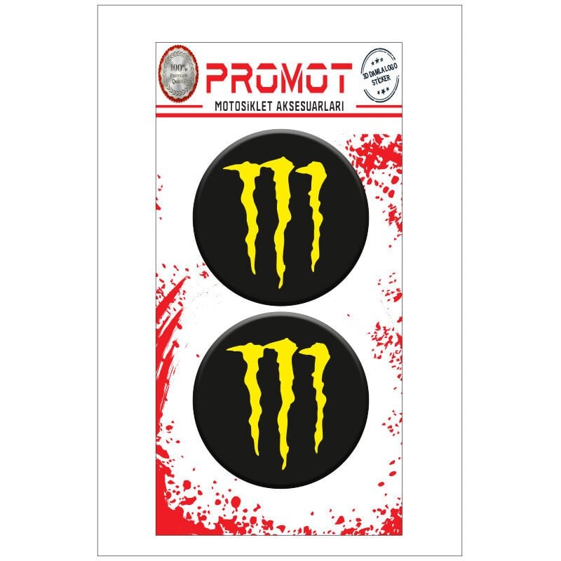 MONSTER TASARIM DAMLA LOGO STİCKER