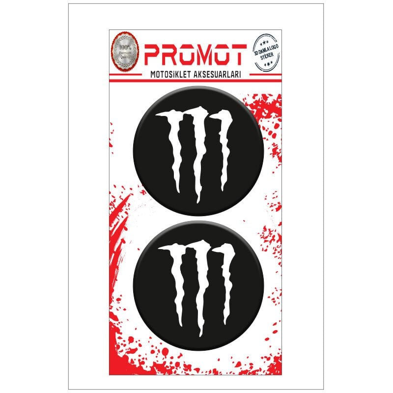 MONSTER TASARIM DAMLA LOGO STİCKER