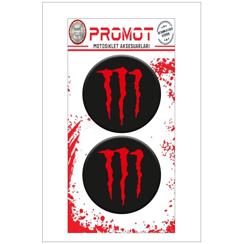 MONSTER TASARIM DAMLA LOGO STİCKER