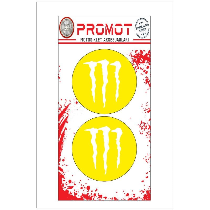 MONSTER TASARIM DAMLA LOGO STİCKER