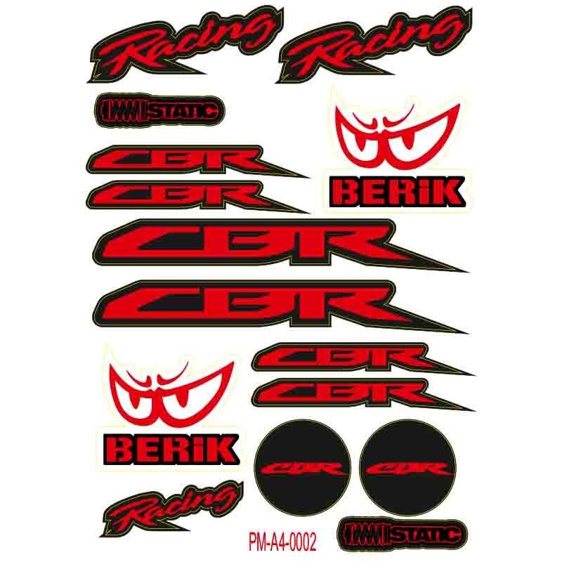 CBR UYUMLU A4 ÇOKLU STİCKER SETİ MODEL 2