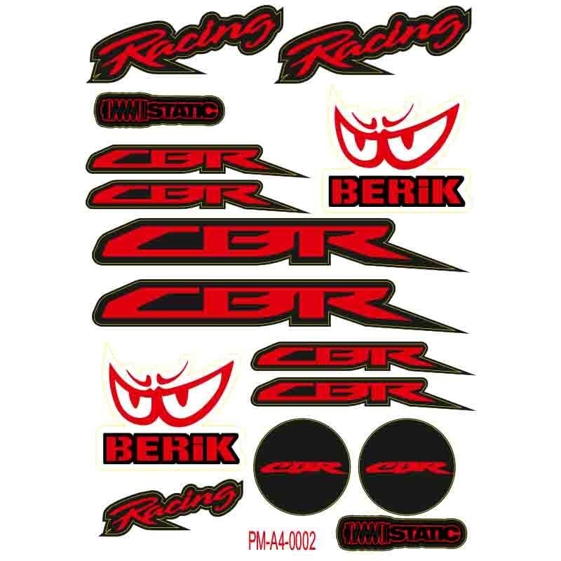 CBR UYUMLU A4 ÇOKLU STİCKER SETİ MODEL 2