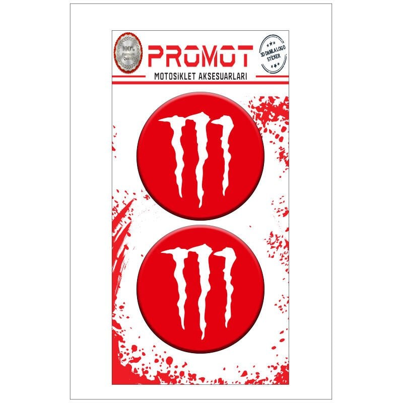 MONSTER TASARIM DAMLA LOGO STİCKER