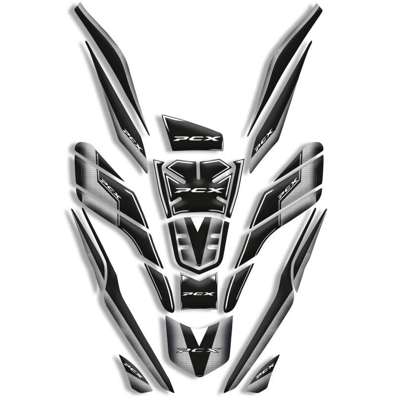 PCX UYUMLU 26 PARÇA TANK PAD FULL SET (2021-2024) BEYAZ PETEK