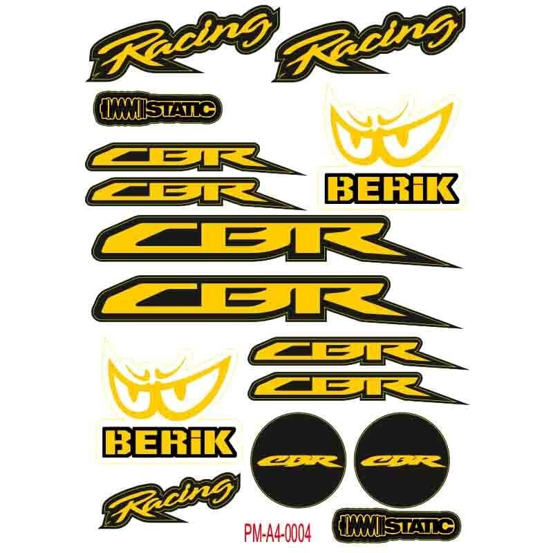 CBR UYUMLU A4 ÇOKLU STİCKER SETİ MODEL 4