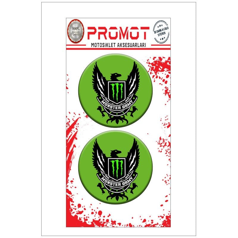MONSTER TASARIM DAMLA LOGO STİCKER