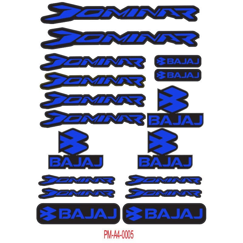 DOMİNAR UYUMLU A4 ÇOKLU STİCKER SETİ