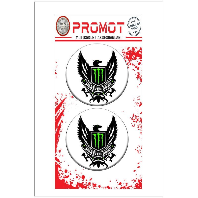 MONSTER TASARIM DAMLA LOGO STİCKER