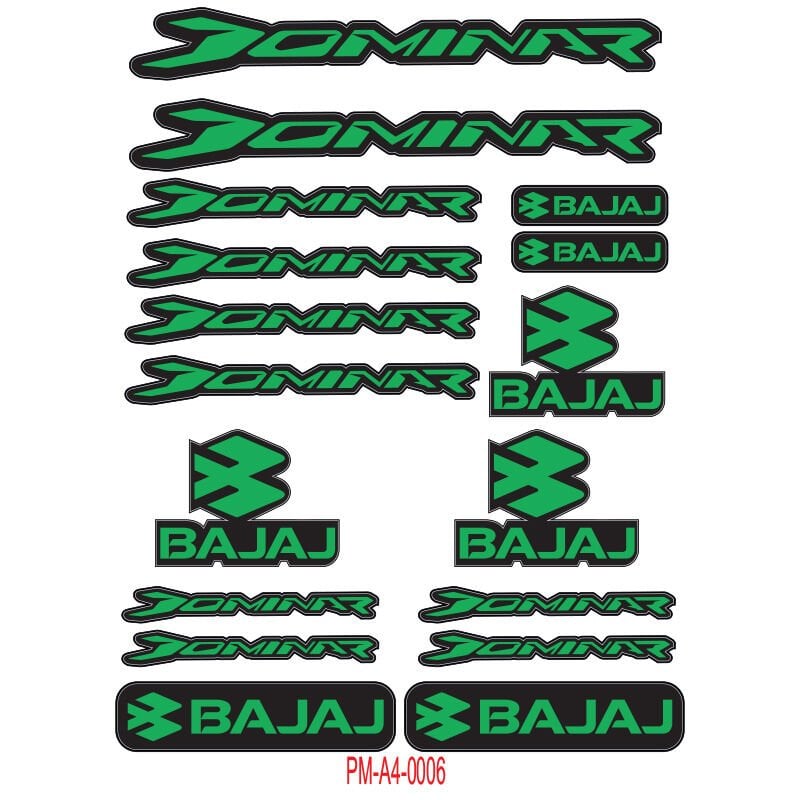 DOMİNAR UYUMLU A4 ÇOKLU STİCKER SETİ