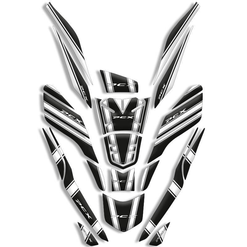 PCX UYUMLU 26 PARÇA TANK PAD FULL SET (2021-2024) BEYAZ