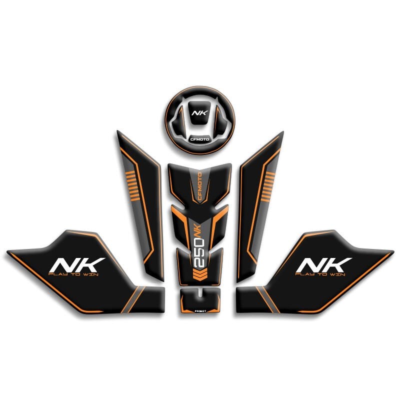 CFMOTO 250NK TANK PAD SET (2023-2026) TURUNCU