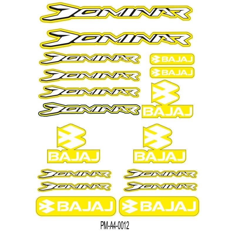 DOMİNAR UYUMLU A4 ÇOKLU STİCKER SETİ