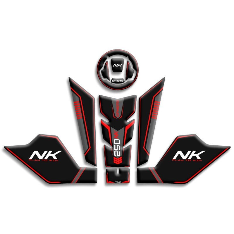 CFMOTO 250NK TANK PAD SET (2023-2026) KIRMIZI