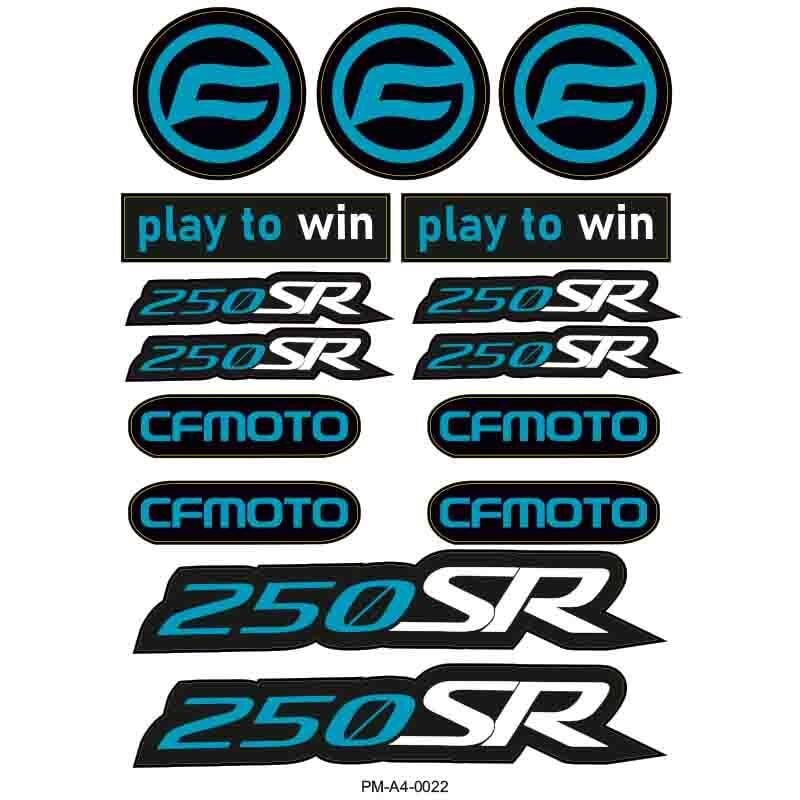 250SR UYUMLU A4 ÇOKLU STİCKER SETİ