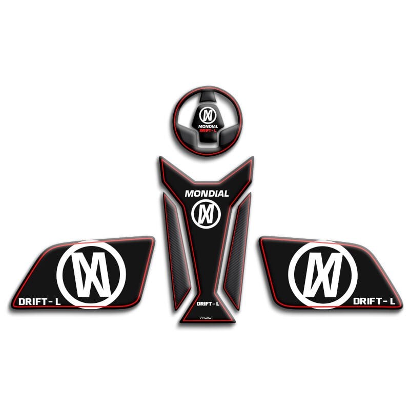 DRİFT L UYUMLU TANK PAD SET KIRMIZI KARBON