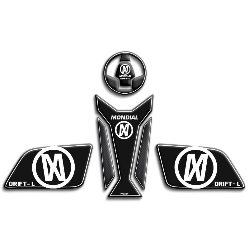 DRİFT L UYUMLU TANK PAD SET BEYAZ KARBON