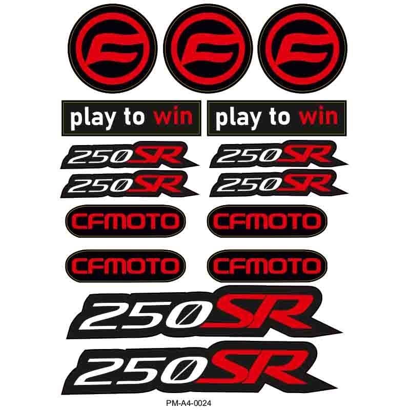 250SR UYUMLU A4 ÇOKLU STİCKER SETİ