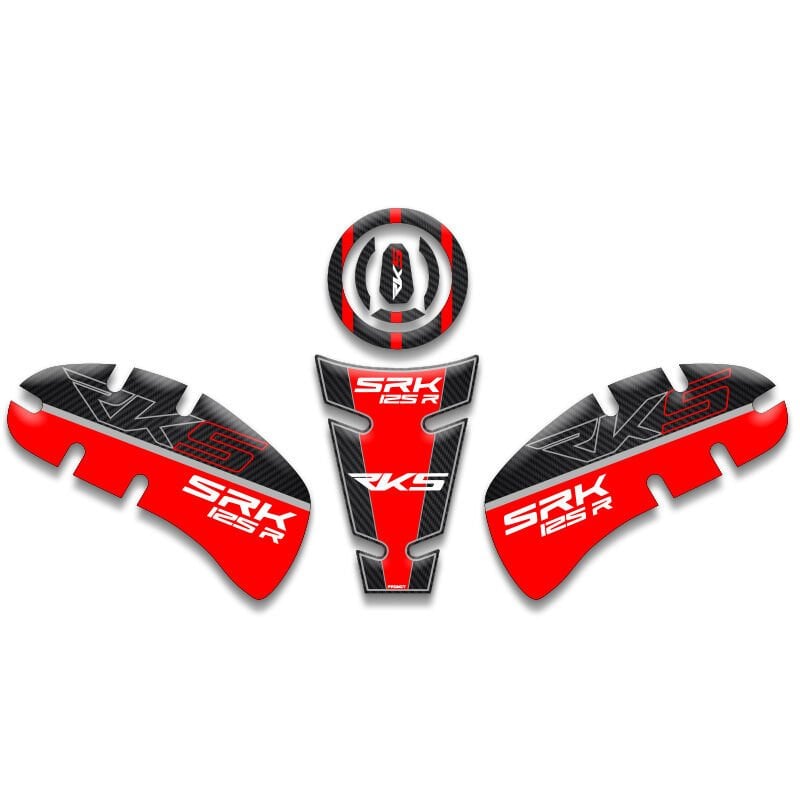 RKS SRK 125R UYUMLU TANK PAD SET KIRMIZI