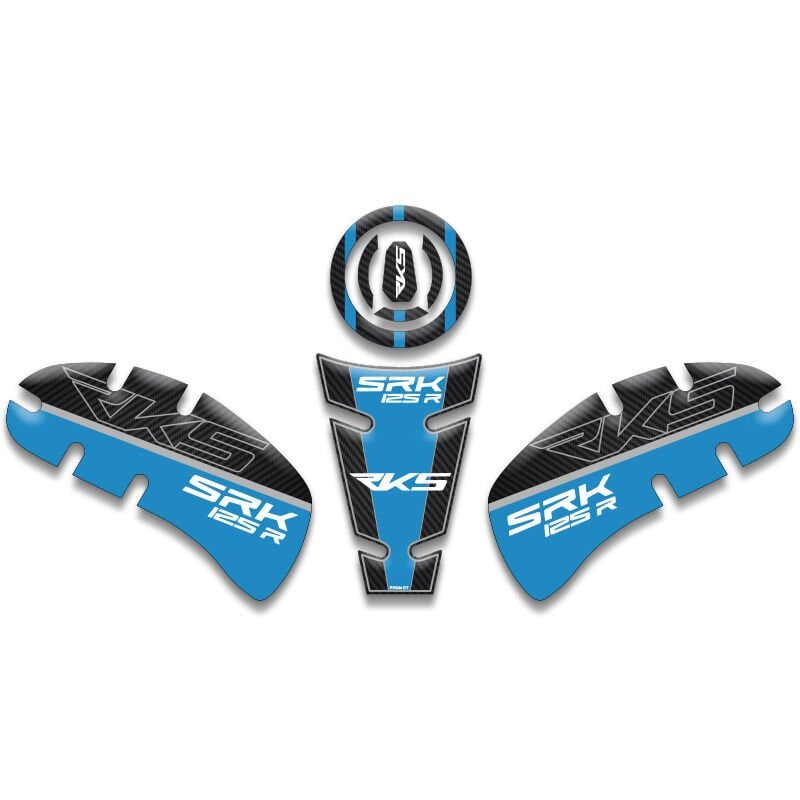 RKS SRK 125R UYUMLU TANK PAD SET AÇIK MAVİ