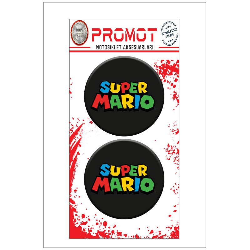 SUPER MARIO TASARIM  LOGO STİCKER