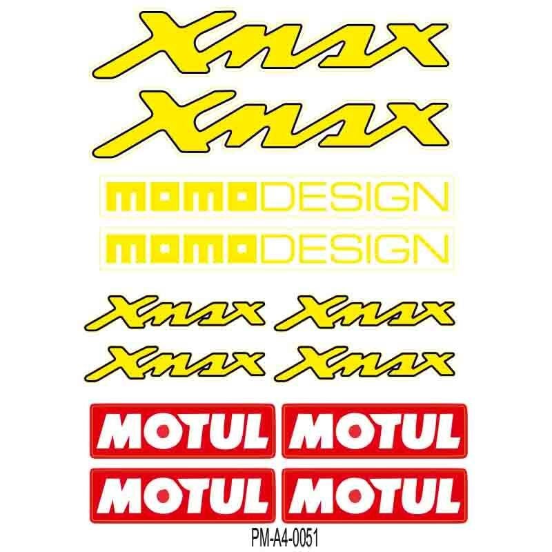 XMAX UYUMLU A4 ÇOKLU STİCKER SETİ