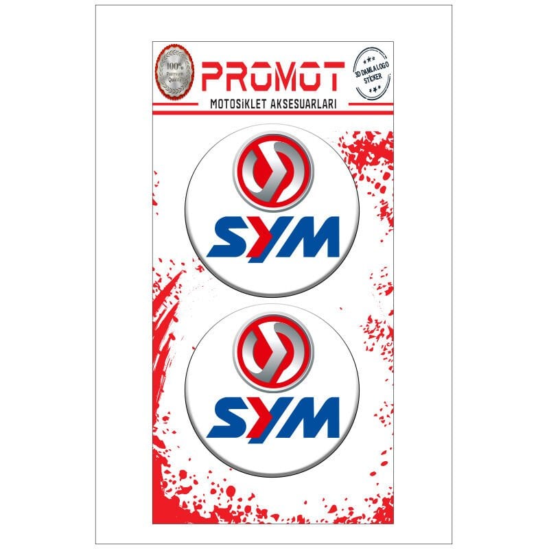 SYM UYUMLU LOGO STİCKER