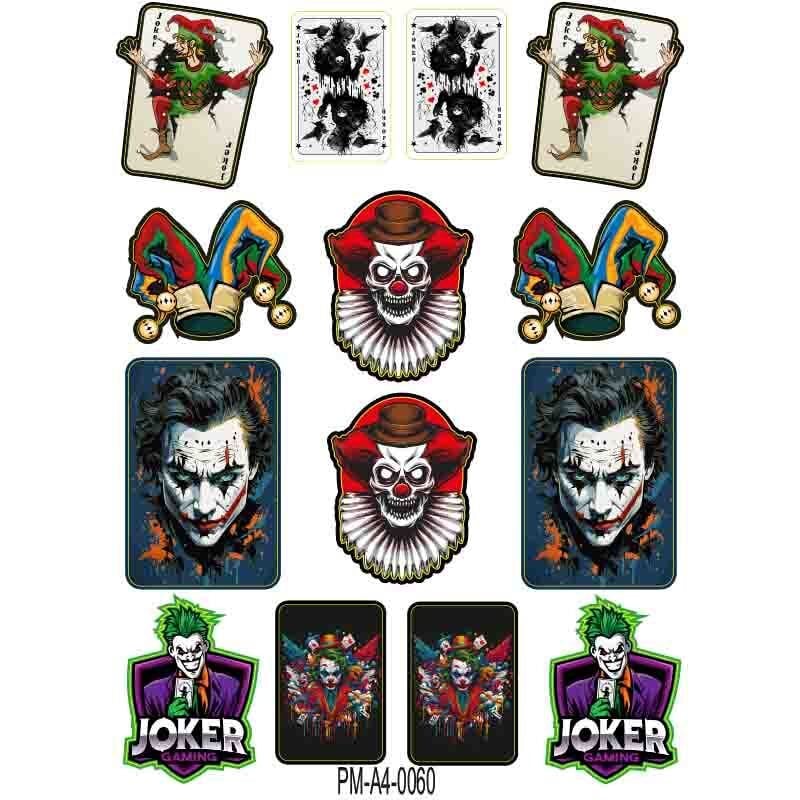 JOKER TASARIM A4 ÇOKLU STİCKER SETİ