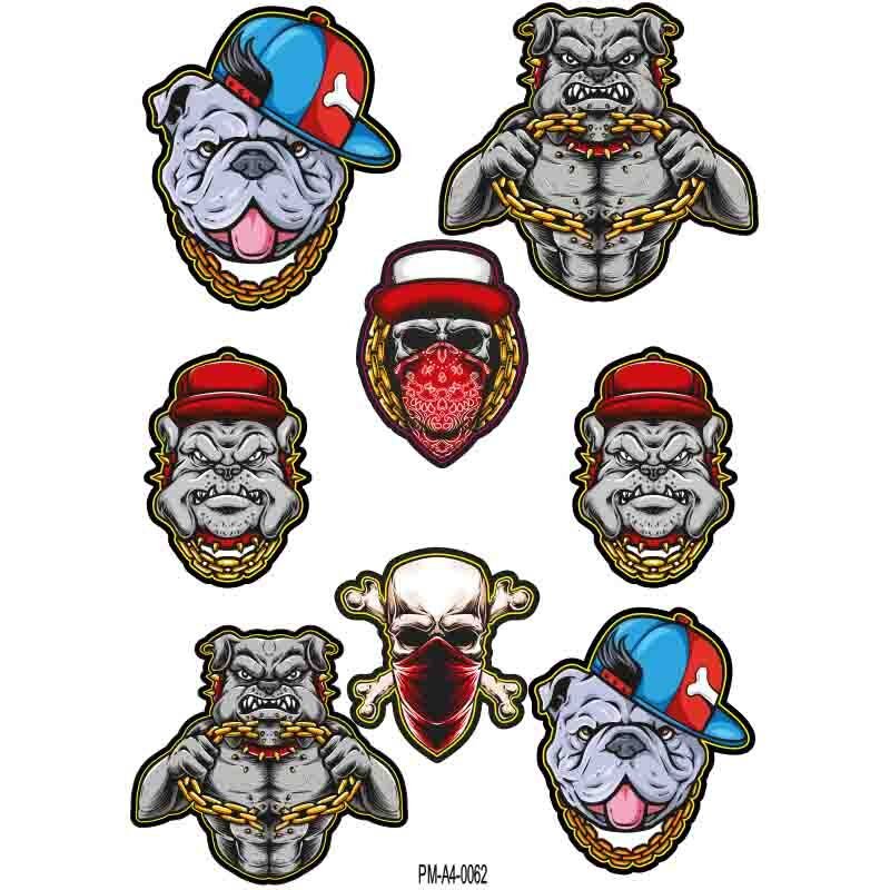 BULLS DEKOR TASARIM A4 ÇOKLU STİCKER SETİ