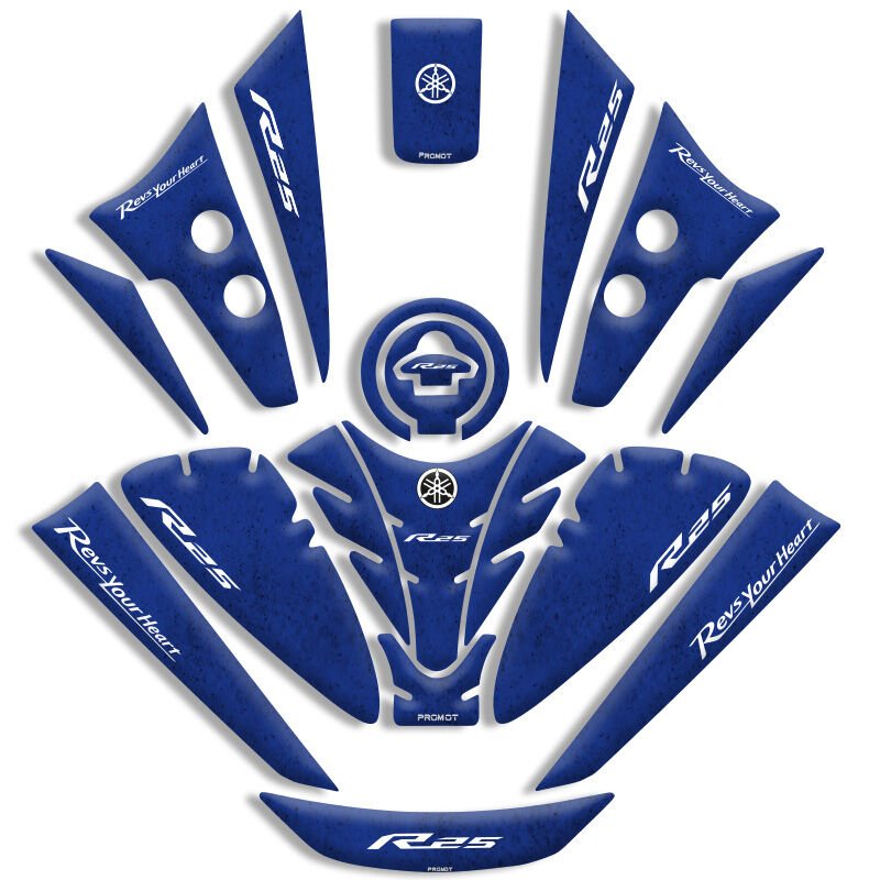 YAMAHA R25 UYUMLU TANK PAD FULL SET (2019-2026)