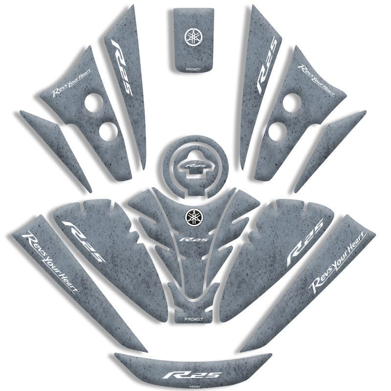 YAMAHA R25 UYUMLU TANK PAD FULL SET (2019-2026)