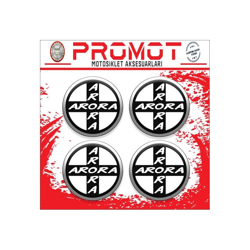 ARORA UYUMLU DAMLA STİCKER (4cm-4 Adet)