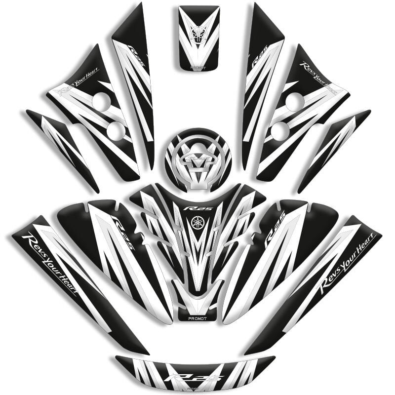 YAMAHA R25 UYUMLU TANK PAD FULL SET (2019-2026)
