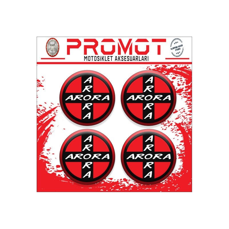 ARORA UYUMLU DAMLA STİCKER (4cm-4 Adet)