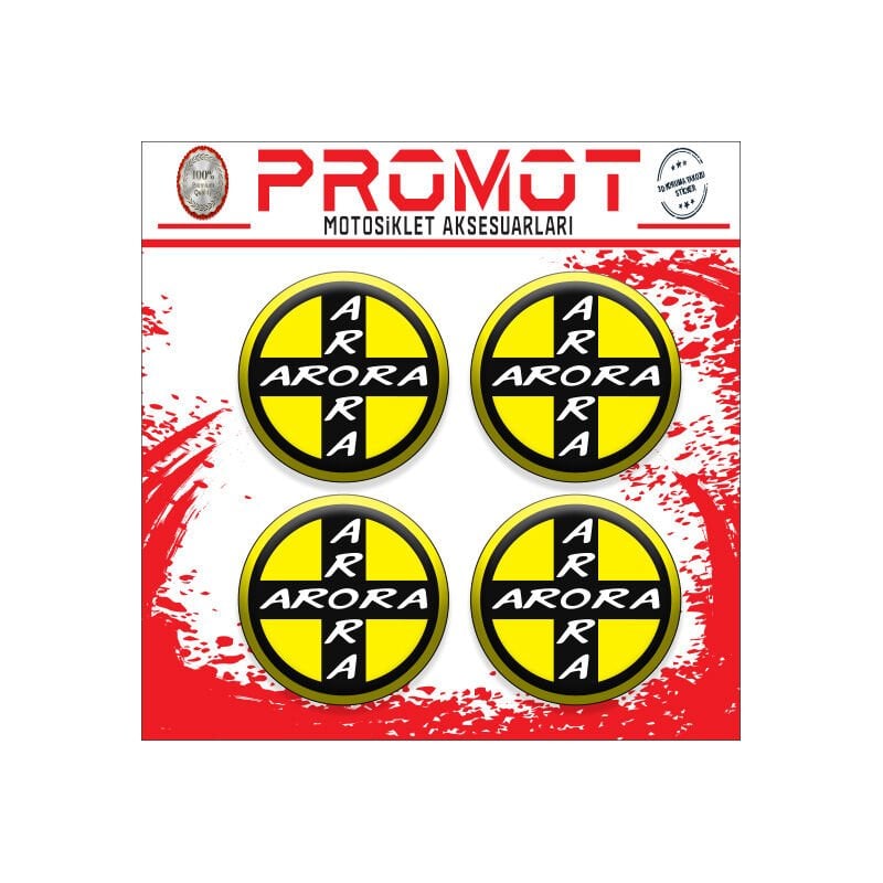 ARORA UYUMLU DAMLA STİCKER (4cm-4 Adet)