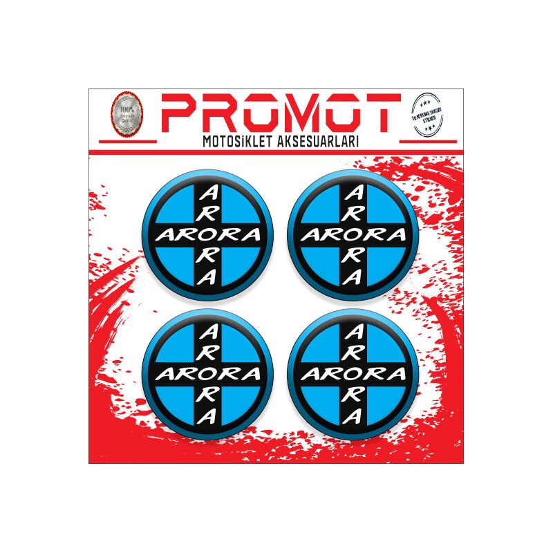 ARORA UYUMLU DAMLA STİCKER (4cm-4 Adet)