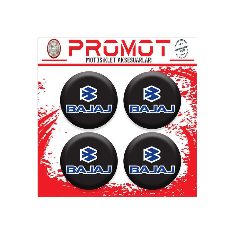 BAJAJ UYUMLU DAMLA STİCKER (4cm-4 Adet)